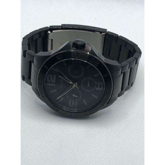 Fossil BQ2203 Men's Black Stainless Steel Analog Black Dial Quartz Watch HO352 - Picture 5 of 9